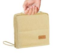 Standing Make Up Bag,Wide-Open Storage Case,Zipper Makeup Bag with Compartments | for Women Beauty Organization Brushes Mirror Jewelry Accessories School Bathroom Vanity