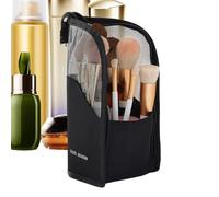 Standing Makeup Bag Multiple Compartments Cosmetic Organizer Pouch
