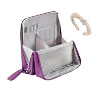 Standing Makeup Bag - Portable Waterproof Cosmetic Toiletry Organizer, Multi-Purpose Large Capacity Vertical Makeup Case with Compartments