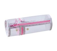 Standing Mesh Pen Holder Large Capacity with Zipper Cylindrical