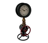 Standing Metal Industrial Rustic Warehouse Factory Station Pipe Wall Clock