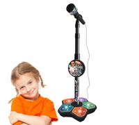 Standing Microphone for Children - Adjustable Singing Toy | Girls Karaoke Party Music Speaker with Lights, Funny Echo - for Youth Star Sound, Vocal Stage Entertainment Concert