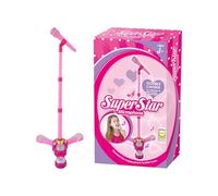 Standing Microphone for Kids Colorful Lights Wireless Toys