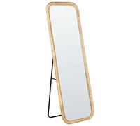 Standing Mirror MALANGE 150 cm Rattan Natural
