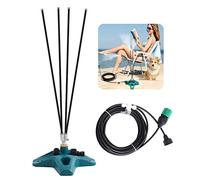 Standing Mister for Outside Patio Standing Misting Cooling System 4Head Portable Standing Misting Cooling System Water Mister Stand up Mister for Outdoor Cooling