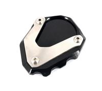 Standing Motorcycle Kickstand Foot Side Stand Extension Pad Support Plate Enlarge Parts For R1200ST 2003-2007 Side panel(Black)