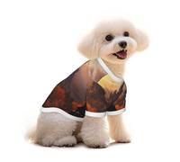 Standing Near The Castle Dog T-Shirt Clothes Apparel Puppy Vest Pet and Elastic Tank Top Clothing, Dogs Cats Pullovers Cute Breathable Soft Small