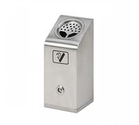 Standing Outdoor Vertical Stainless Steel Wall-mounted Ash Column Ashtray Hotel Cigarette Butt Extinguisher Bucket Cigarette Butt Holder