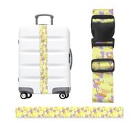 Standing Owl Print Luggage Strap, Adjustable Luggage Straps for Suitcase Travel Belt, for Sleeping Bag Car Seat