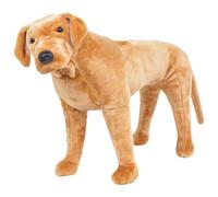 vidaXL Standing Plush Toy Labrador Dog Light Brown XXL Riding Stuffed Animal