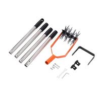 Standing Position Soil Cultivator Tool with Rotating Cutter and Adjustable Handle for Comfortable Gardening Tiller Cultivator Manual