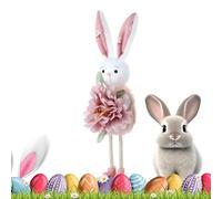 Standing Rabbit Figurine | Cute Spring Standing Flower Decorations,Easter Rabbit Statue - For Garden Lawn Courtyard Door Front Yard Table Corner Inside Party Party Offices Room Desk