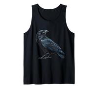 Standing Raven Detailed Artwork Tank Top