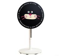 Standing Round Electric Fan Cover, Washable Dustproof Storage Protector with Adjustable Drawstring, Breathable Polyester Shield for Floor Vertical Fans(Black Short)