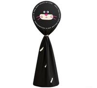 Standing Round Electric Fan Cover, Washable Dustproof Storage Protector with Adjustable Drawstring, Breathable Polyester Shield for Floor Vertical Fans(Black Long)