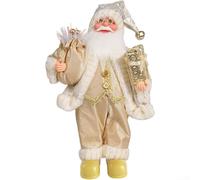 Standing Santa Claus Doll 12 Inch for Seasonal Decor Adding Festive Cheer to Any Interior (A)