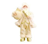 Standing Santa Claus Figure with Backpack: Festive Christmas Decor for Home Table Ornament Large Doll(father-in-law gifts)