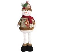Standing Santa Figure, Christmas Decorations - Standing Christmas with Extendable Legs Plush - Standing Figure, Dec