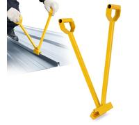 Standing Seam Hand Seamer, 6" Heavy Duty Metal Roofing Drip Edge Folding Tool, 90° & 180° Double Fold Mechanical Lock for Roof Panels