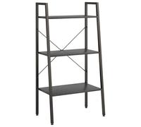 (black, 56 x 35 x 108 cm) vidaXL Standing Shelf Storage Organiser Shelf Rack Ladder Shelf Bookshelf