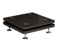 Standing Speaker Stand with Subwoofer Isolation Base and Universal Caster for Homes, Offices, Cinemas, and Concert Halls - 2 Floors