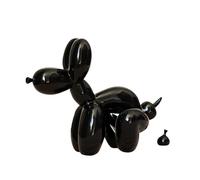Standing Squat Balloon Dog Statue Poop Doggy Resin Animal Art Sculpture Nordic Modern Figure Cute Crafts Desktop Decors Ornaments For Bedroom,Office & Desk Home Decoration Accessories Decor ( Color :