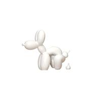 Standing Squat Balloon Dog Statue Poop Doggy Resin Animal Art Sculpture Nordic Modern Figure Cute Crafts Desktop Decors Ornaments For Bedroom,Office & Desk Home Decoration Accessories Decor ( Color :