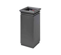 Standing Stainless Steel Ashtray Column Corridor Aisle Hotel Club Hall Outdoor Hotel Trash can Lobby Vertical Gray/Gold/Black Cigarette Butt Holder(Gris)