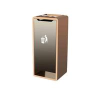Standing Stainless Steel Hotel Garbage Cans Lobby Vertical Square Ashtray Corridor Aisle Hotel Club Hall Special Cigarette Butt Holder(Gris)