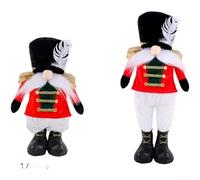 Standing Stretchy Figure Doll with Extendable Body and Metal Frame Base for Stable Placement on Various Surfaces (Red Version)