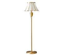 Standing Tall Lamps Floor Lamp All Copper Lamp Body Floor Light Glass Lampshade Standing Lamp for Living Room, Bedroom, Study Room Reading Light