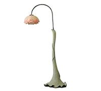 Standing Tall Lamps Floor Lamp Vertical Fishing Bedside Lamp Vintage Resin Tall Standing Reading Light For Living Room Bedroom Study Reading Light (Color : Pink, Size : 49 * 171cm)