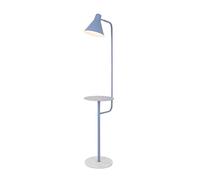 Standing Tall Lamps Floor Lamp with Shelves for Living Room Elegant Led Lights Shelf Creative Metal Cute Floor Lamps Floor Light Reading Light (Color : Blu, Size : 28 * 150cm)
