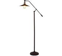 Standing Tall Lamps LED Floor Lamp Retro Industrial Wrought Iron Long Arm Adjustable Floor Lamps For Bedroom Living Room Bar Restaurant Reading Light