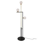 Standing Tall Lamps Living Room Floor Lamp Nordic 3 Heads Standing Pole Light Frosted Glass Shade Reading Lamp With Foot Reading Light