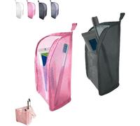 Standing Toiletry Bag, Portable Lightweight Travel Toiletry Bag, EVA Mesh,EVA Mesh Large Capacity Cosmetic Waterproof Bag for Travel, Toothbrush, Toothpaste