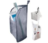 Standing Toiletry Bag, Portable Lightweight Travel Toiletry Bag, EVA Mesh Standing Makeup Bag, Foldable Clear Hanging for Travel, Going Out (Gray)