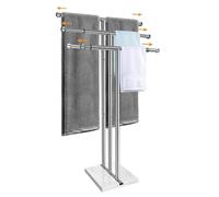 Standing Towel Rack 3-Tier with Marble Base