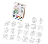 Standing Up Watercolor Sketching Book Twin Coil Binding Art Drawing Pad Includes Paint and Brush for Artist Kid Painting Kids Watercolor Book