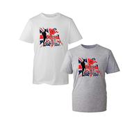 Standing Veteran Lest We Forget UK Flag T-Shirt, British Armed Forces Day Great Britain Gift Unisex Kids Adults Top (Heather Grey, XL)