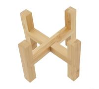 Standing Wood Flower Pot Shelf for Indoor Use - Corner-Optimized Bonsai Rack Holder Built for Long-Term Stability and Display (S)