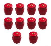 Standoff Insulator SM25 M8 High Voltage Red 10pcs(SM40(M8)) | SM20 for m6 thread, red polyester body, high dielectric strength, prevents short circuits, control panel use