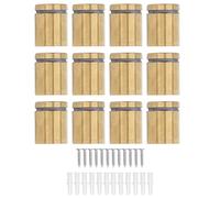 Standoff Screws Stainless Steel Wall Mount Advertising Holder Nail Fixing Pin 12Pcs Electroplated Brushed Gold 25x30mm for Billboards Signs Decorative Paintings