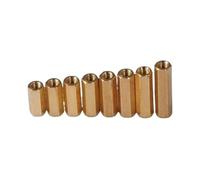 Standoffs Spacer Pillars, Brass Standoff Spacers 100 Pcs M3 Thread Female to Hex Lengths 4-35mm
