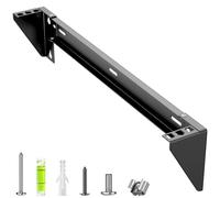 STANDOPIA 1U Vertical Wall-Mount Rack - 19" Steel Wall & Under-Desk Bracket for Server, Network Switch, or Patch Panel, Supports up to 121lbs, for Cabinet or Server Room, JHSVR-1U