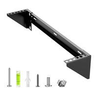 STANDOPIA 2U Vertical Wall Mount Rack - 19" Steel Wall & Under-Desk Bracket for Server, Network Switch, or Patch Panel, Supports up to 121lbs, for Cabinet or Server Room, JHSVR-2U