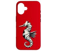 Standout Origami Seahorse Design - Vibrant Ocean Art Case for iPhone 16