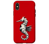Standout Origami Seahorse Design - Vibrant Ocean Art Case for iPhone X/XS