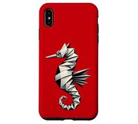 Standout Origami Seahorse Design - Vibrant Ocean Art Case for iPhone XS Max