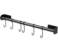 Stands Kitchen Utensils Bar Hanger Stainless Steel Bracket Hanging Rail Shelf With Improved Glue, Hanger Hooks For Pot, Towel -50cm